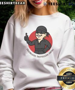 Funny Princess Bride Dread Pirate Roberts Poison Cup sweatshirt featuring iconic movie quote and whimsical design.