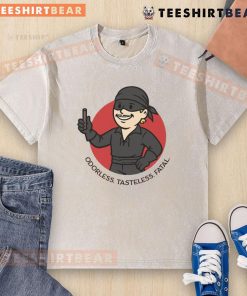 Funny Princess Bride Dread Pirate Roberts poison cup graphic on a washed T-shirt, perfect for movie fans and gifts.