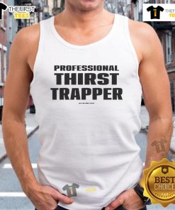 Funny Professional Thirst Trapper Tank Top featuring a humorous design perfect for summer casual wear.