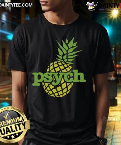 Funny Psych Pineapple T-Shirt featuring a playful pineapple graphic and vibrant colors, perfect for fans of the show.