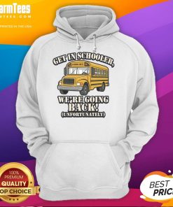 Funny school bus hoodie featuring a playful design about going back to school for students, perfect for school spirit.