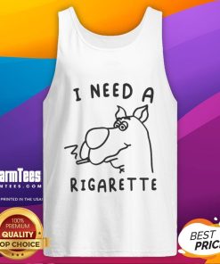 Funny Scooby-Doo I Need A Cigarette tank top featuring cartoon Scooby with a humorous quote for fans and smokers.