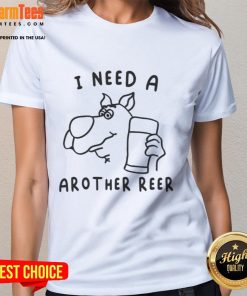 Funny Scooby-Doo 'I Need Arother Reer' Ladies Tee featuring vibrant graphics and playful design for fans of the classic cartoon.