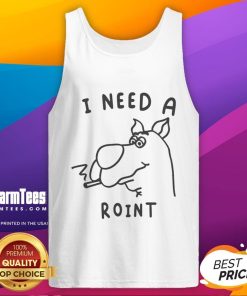 Funny Scooby-Doo smoking graphic on a tank top, featuring the phrase I Need A Roint in vibrant colors. Perfect for fans!