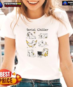 Funny serial chiller koala relaxing on a ladies tee, perfect for casual wear and showcasing a laid-back lifestyle.