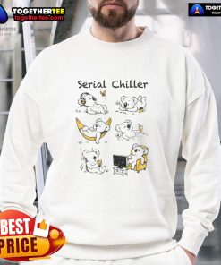 Alt Text: Funny serial chiller koala relaxing in a cozy sweatshirt, perfect for laid-back style and comfort.