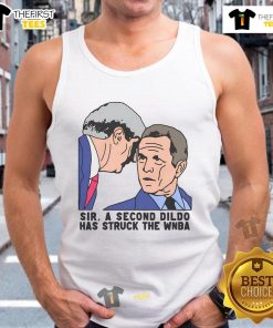 Funny Sir A Second Dildo WNBA tank top design featuring humor and playful graphics for basketball fans.