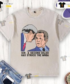 Funny Sir A Second Dildo WNBA washed t-shirt featuring a humorous graphic design for sports fans.