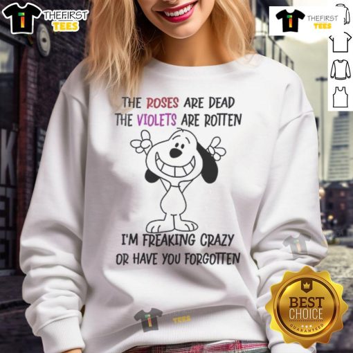 Alt Text: Funny Snoopy sweatshirt featuring a humorous quote about communication and misunderstanding in English.