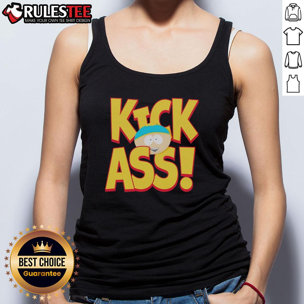 Funny South Park Cartman Kick Ass Tank Top Funny South Park Cartman Kick Ass tank top featuring vibrant graphic design and humorous cartoon character illustration.