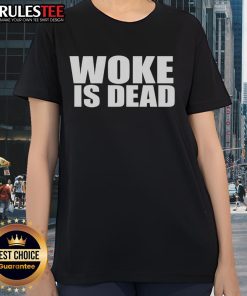 Alt Text: Funny South Park Woke Is Dead Ladies Tee featuring vibrant graphics and humor, perfect for fans of the show.