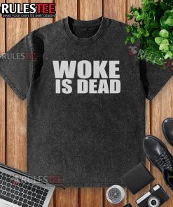 Funny South Park Woke Is Dead Washed T-Shirt featuring vibrant graphics and a humorous message for fans of the show.
