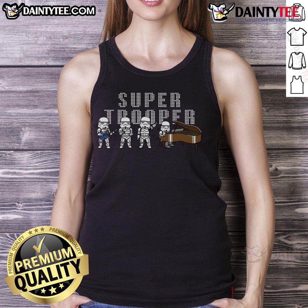 Funny Star Wars Supertrooper Storm Trooper Band Tank Top Funny Star Wars Supertrooper Storm Trooper band tank top featuring a humorous design for fans and collectors.