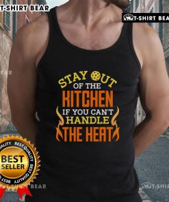 Funny Stay Out Of The Kitchen If You Can't Handle The Heat pickleball tank top featuring a playful design and vibrant colors.