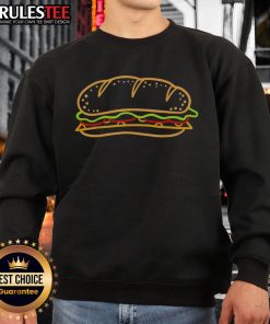 Funny sub sandwich sweatshirt featuring a playful food design perfect for casual wear and sandwich lovers.