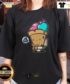 Funny Sweet Shit Ice Cream Ladies Tee featuring a playful ice cream graphic, perfect for ice cream lovers and casual wear.