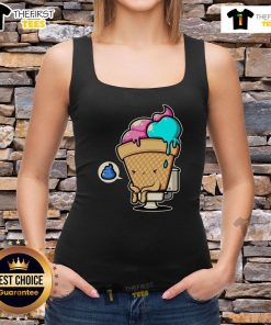 Funny sweet shit ice cream tank top featuring a playful ice cream graphic and vibrant colors for a fun summer look.