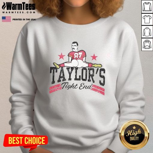Funny Travis Kelce sweatshirt featuring a humorous design for fans of the Kansas City Chiefs tight end.