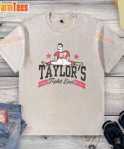 Funny Travis Kelce tight end wearing a washed t-shirt, showcasing his playful side and love for football.