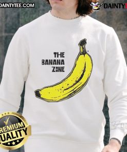 Funny The Banana Zone Sweatshirt featuring vibrant banana graphics perfect for casual wear and a playful style.