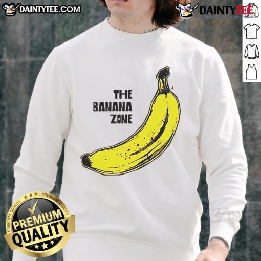 Funny The Banana Zone Sweatshirt featuring vibrant banana graphics perfect for casual wear and a playful style.