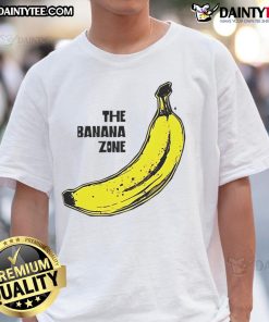 Funny The Banana Zone T-Shirt featuring a playful banana graphic and vibrant colors, perfect for quirky fashion lovers.