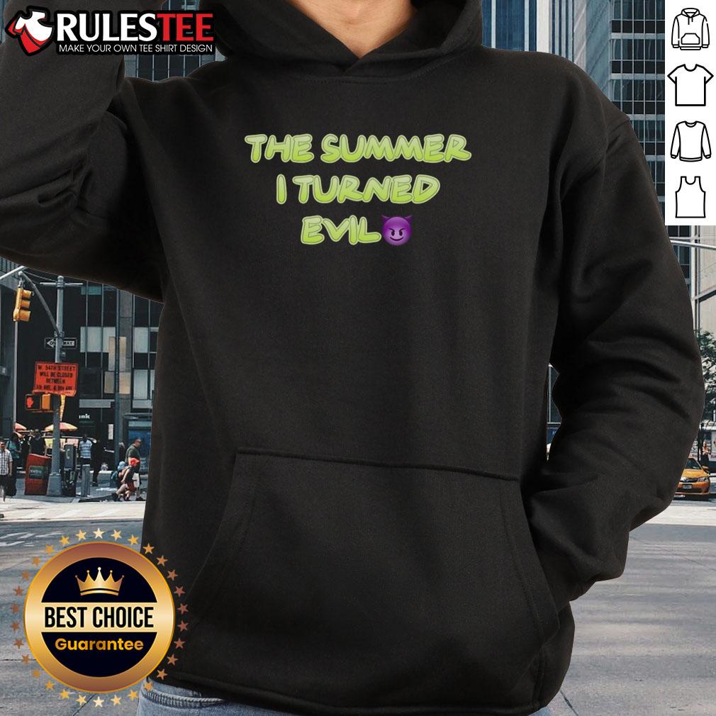 Funny The Summer I Turned Evil Hoodie Funny The Summer I Turned Evil hoodie featuring a quirky design, perfect for fans of the book and stylish summer wear.