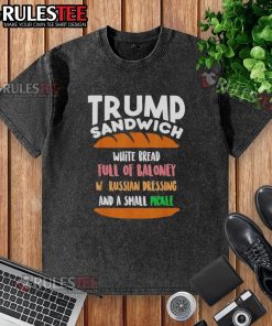 Funny Trump Sandwich t-shirt featuring sarcastic anti-Trump design, perfect for free-spirited DC fashion lovers.