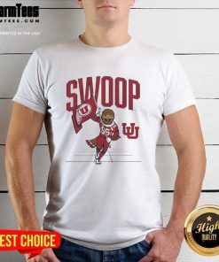 Funny Utah Utes football gridiron mascot flag t-shirt featuring playful design for passionate fans and game day wear.