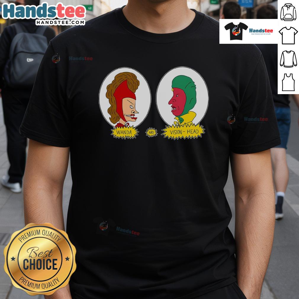 Funny Wanda And Vision Head T Shirt
