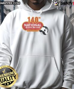 Good 140th Anniversary Logo on a National Bohemian Hoodie, celebrating a historic milestone in style.