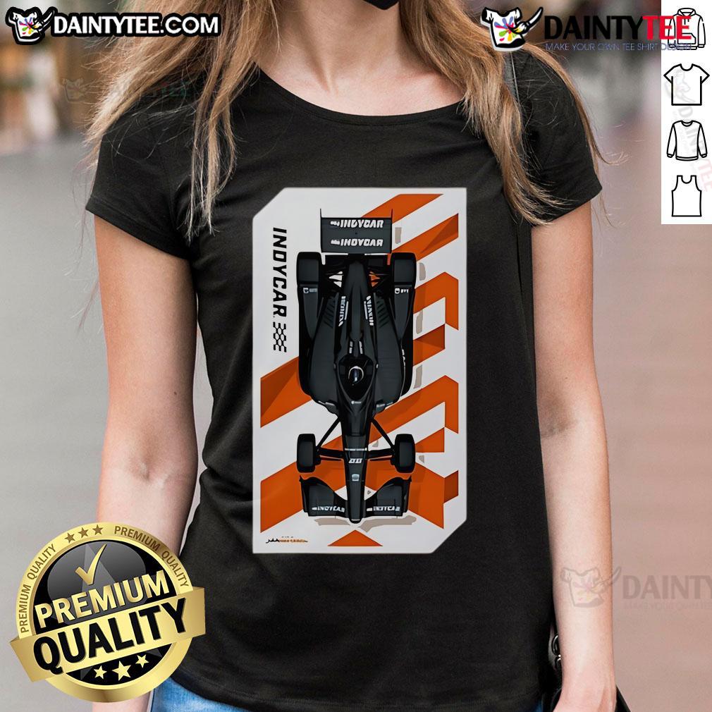 Good 2025 Indycar Nick Abstract Car Ladies Tee Good 2025 IndyCar Nick abstract car design on a ladies tee, showcasing vibrant colors and a dynamic racing theme.
