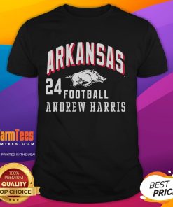 Good Andrew Harris Arkansas Razorbacks T-Shirt featuring the team's logo and vibrant colors, perfect for game day.