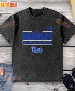 Good Bailey Wagenknecht Pitt Panthers 22 washed t-shirt featuring vibrant team colors and a comfortable fit.