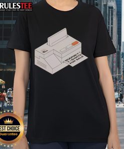 Good Big Ron's Printer Ladies Tee featuring a stylish graphic design, perfect for casual wear and printing enthusiasts.