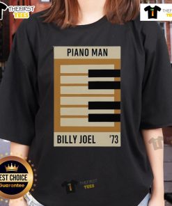 Good Billy Joel Piano Man Ladies Tee featuring iconic lyrics and piano design, perfect for music fans and concert lovers.