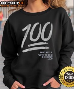 Good Bobby Witt Jr. 100 Sweatshirt featuring a stylish design for fans of the Kansas City Royals star player.
