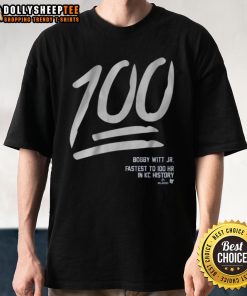Good Bobby Witt Jr 100 T-Shirt featuring vibrant graphics celebrating the young baseball star's achievements.