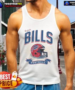 Good Buffalo Bills Prime Franklin red helmet tank top for fans, featuring vibrant colors and team logo design.