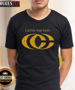 Alt Text: Good Caitlin Clark Was Here CC logo T-shirt featuring a stylish design for fans of Caitlin Clark and sports apparel.