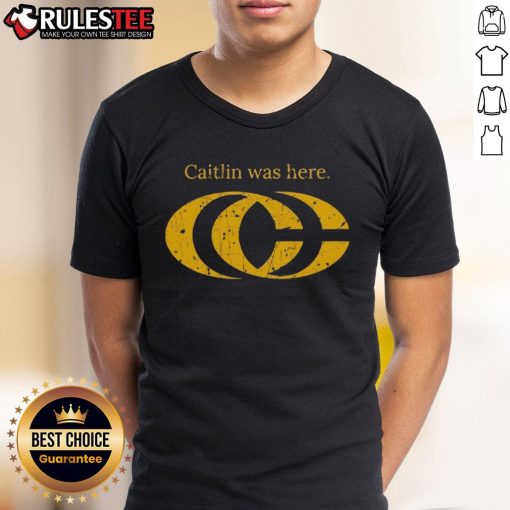 Alt Text: Good Caitlin Clark Was Here CC logo T-shirt featuring a stylish design for fans of Caitlin Clark and sports apparel.