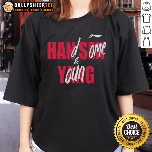 Alt Text: Handsome young ladies wearing the Good Casey Holdahl tee, showcasing stylish design and casual fashion.