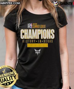 Good Charlotte Hornets 2025 Summer League Champions victory in Vegas, featuring stylish ladies' tee celebrating the win.