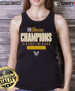 Good Charlotte Hornets 2025 Summer League Champions celebrate in Vegas, wearing stylish tank tops after their victory.
