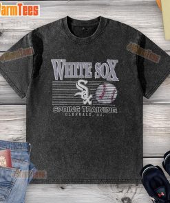Good Chicago White Sox Spring Training washed t-shirt featuring a vintage logo, perfect for fans and casual wear.
