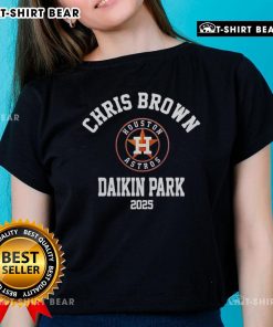 Good Chris Brown Breezy Bowl XX Houston Astros Daikin Park 2025 Ladies Tee featuring vibrant colors and stylish design.