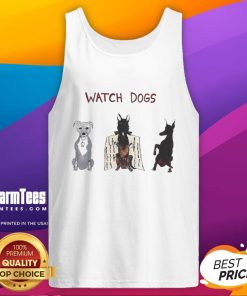 Good Dave Portnoy Watch Dogs tank top featuring a bold graphic design, perfect for fans of gaming and streetwear fashion.