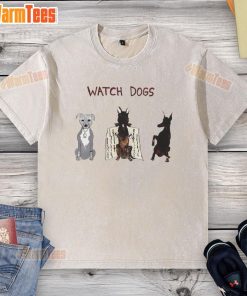 Good Dave Portnoy Watch Dogs washed t-shirt featuring a stylish graphic design and comfortable fit for casual wear.
