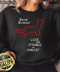 Good David Gilmour red lights black cat sweatshirt featuring vibrant colors and iconic design inspired by the musician.