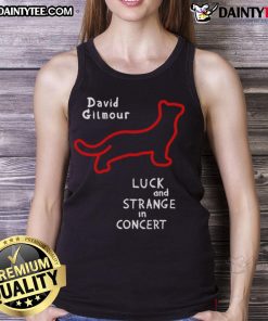 Good David Gilmour red lights black cat tank top featuring a vibrant design celebrating the iconic musician.